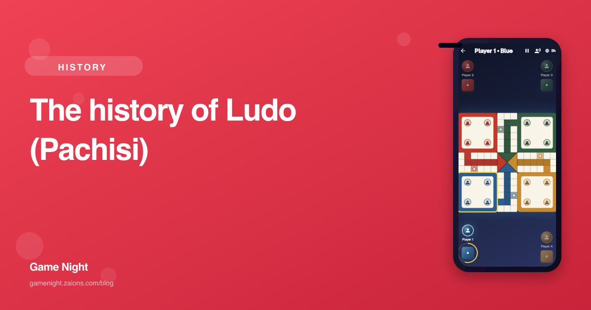 The history of Ludo (Pachisi) — Game Night blog hero